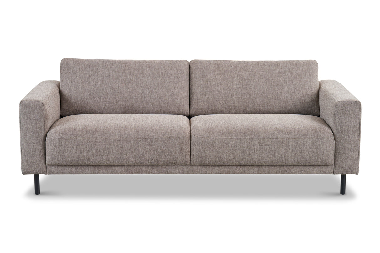 Moderne 3-zits Bank Taupe Stof Aniko 213x90x78 cm