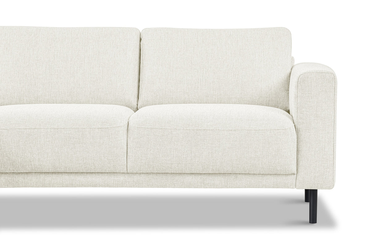 Moderne Hoekbank Links Beige Stof Aniko met Chaise Longue 238x142x78 cm