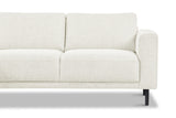 Moderne Hoekbank Links Beige Stof Aniko met Chaise Longue 238x142x78 cm