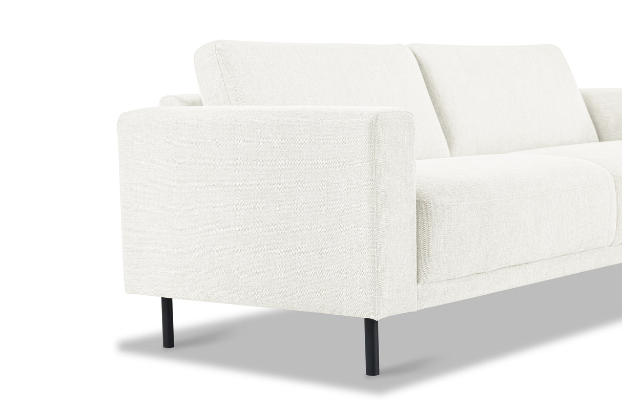 Moderne 3-zits Bank Beige Stof Aniko 213x90x78 cm