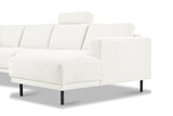 Moderne U-Bank Hoekbank Links Beige Stof Aniko 310x197x78 cm