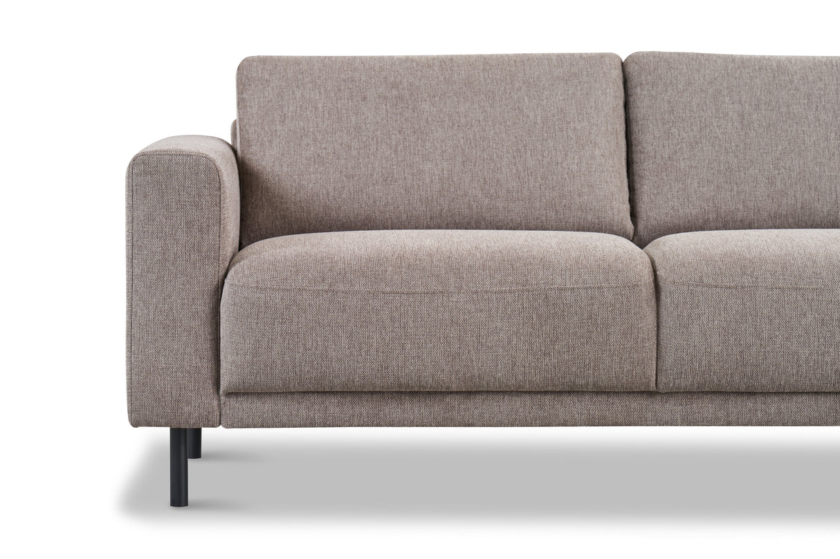 Moderne 2,5-zits Bank Taupe Stof Aniko 183x90x78 cm