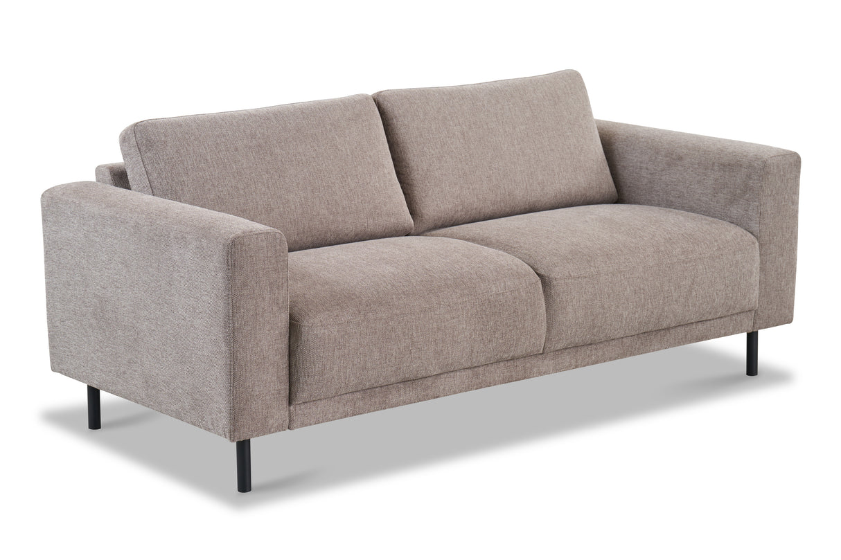Moderne 2,5-zits Bank Taupe Stof Aniko 183x90x78 cm
