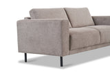 Moderne 2,5-zits Bank Taupe Stof Aniko 183x90x78 cm