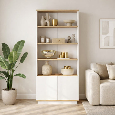 Librería Nautica Atlantic Pine Wit Melamine 75x168.3x26.8 cm