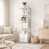 Librería Robbins White White Melamine 39x160x39 cm