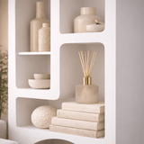 Boekenkasten - Boekenkast met organische vormen wit melamine Nolen 60x150x32 cm - Dimehouse