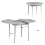Eettafels - Eettafel Grenen Melamine uitschuifbaar 100 - 130 cm - Vienna - Dimehouse