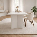 Eettafels - Eettafel Wit Melamine rechthoekig 180x89,5x75 cm - Linova - Dimehouse