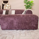 Sofá esquinero tejido chenilla violeta - 292x169 cm - Shane - derecha