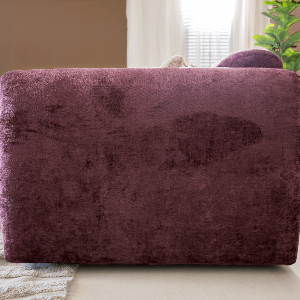Banken-2-zits bank paars chenille stof - 195x85 cm - Shane-Dimehouse