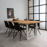 Mesa de comedor revi roble upot white