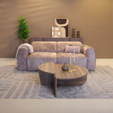 2-zits bank taupe chenille stof - 195x85 cm - Shane