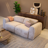 2-zits bank zand chenille stof - 195x85 cm - Shane