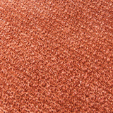 Sofá de esquina con chaise longue en tela bouclé color cobre Nova – izquierda