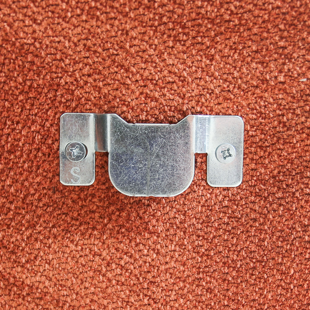 Sofá de esquina con chaise longue en tela bouclé color cobre Nova – izquierda