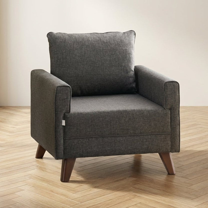 Sillón Bella Antracita foto atmosférica en un interior moderno