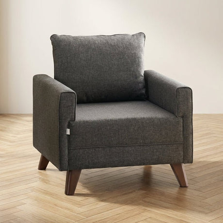 Sillón Bella Antracita foto atmosférica en un interior moderno