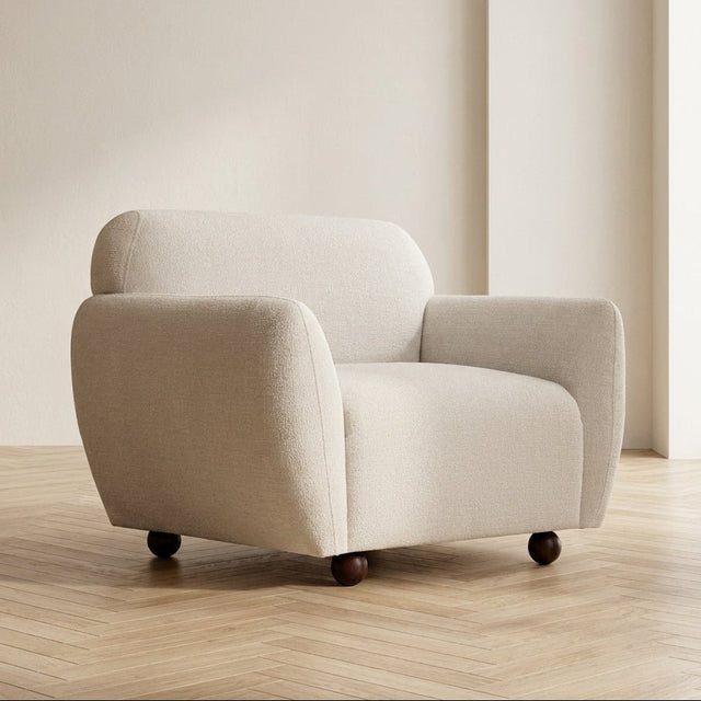 Sillón Eddy Crème foto atmosférica en un interior moderno