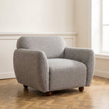 Sillón Eddy Light Grey, foto atmosférica en un interior moderno