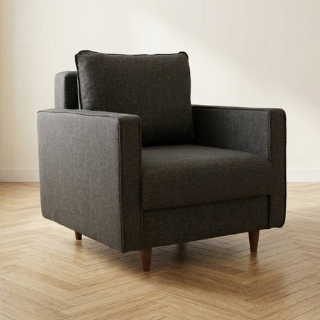 Sillón Eva Antracita foto atmosférica en un interior moderno