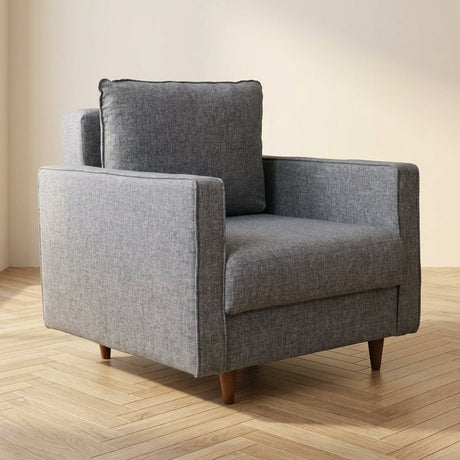 Sillón Eva Grey foto atmosférica en un interior moderno