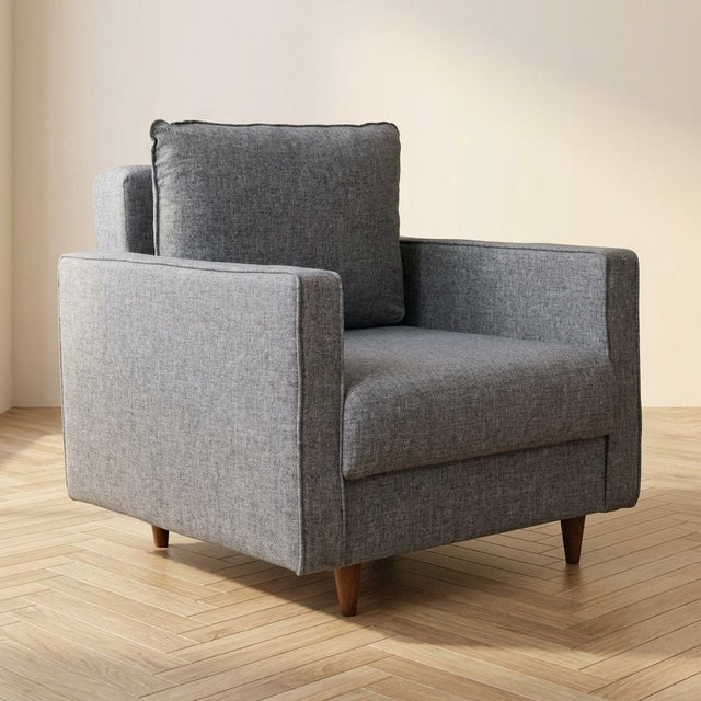 Sillón Eva Grey foto atmosférica en un interior moderno