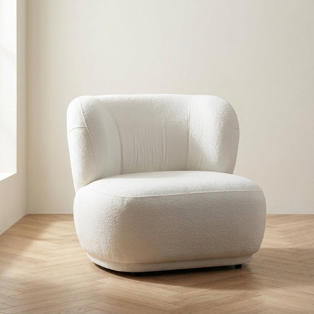 Sillón Livorno Blanco foto atmosférica en un interior moderno