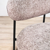 Sillón Nova Redondo – Tela de color arena 