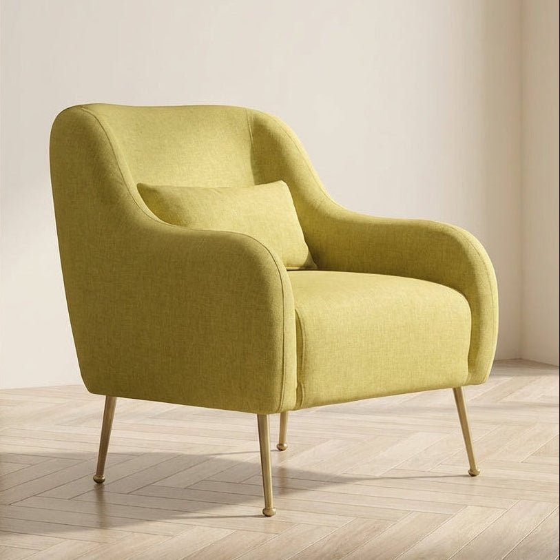 Foto atmosférica del sillón Sevilla Yellow en un interior moderno