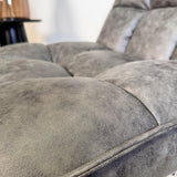 Sillón giratorio Yuki Antracita Eco-cuero 360° Giratorio 