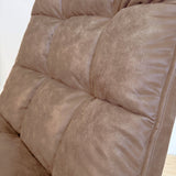 Sillón giratorio Yuki Cognac Eco-cuero 360° Giratorio 