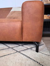 Banken - Hoekbank cognac robuust eco - leer Barin - rechts - Dimehouse
