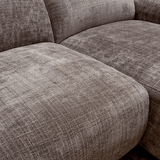 Banken - Hoekbank taupe chenille stof - 292x169 cm - Shane - rechts - Dimehouse