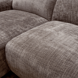 Banken - Hoekbank taupe chenille stof - 292x169 cm - Shane - links - Dimehouse