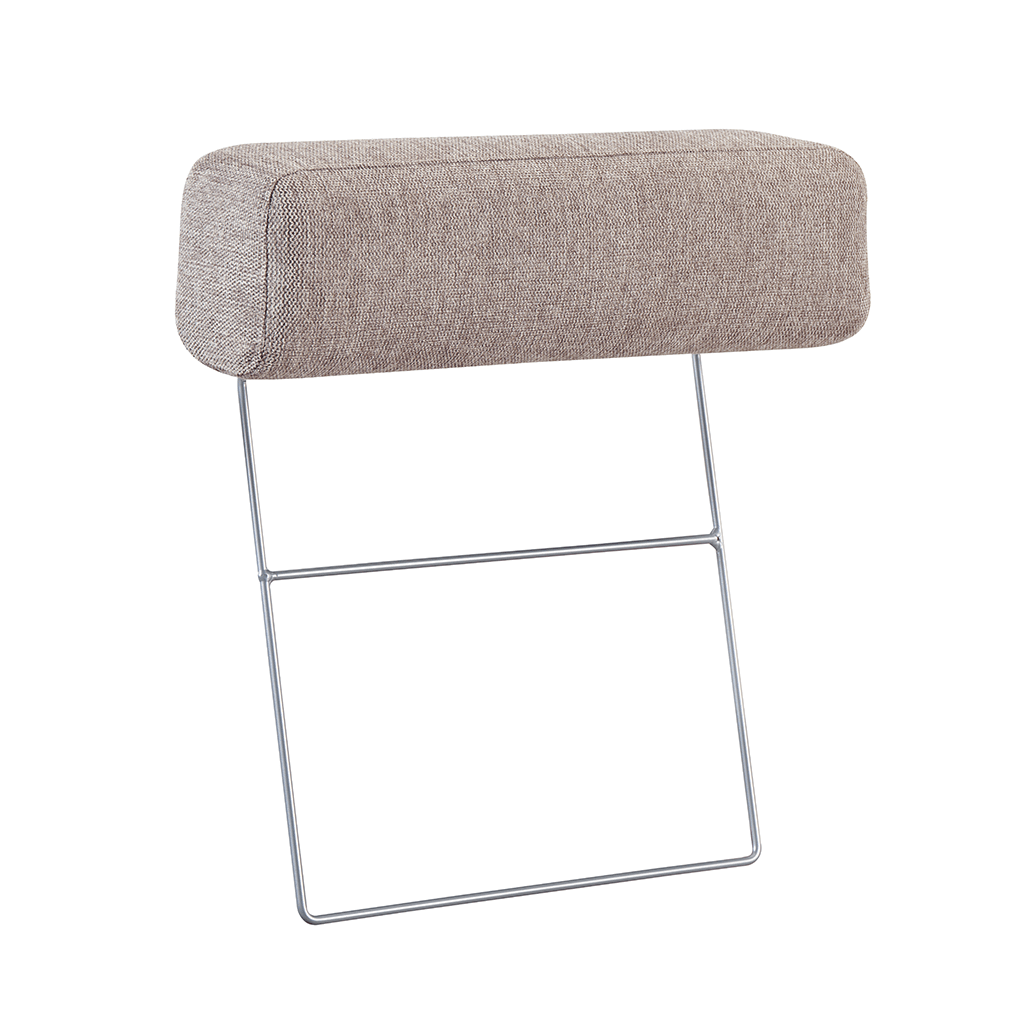 Hoofdsteun antraciet bankstel stof - Aniko