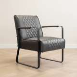 Industriële fauteuil Peter antraciet sfeerfoto in modern interieur