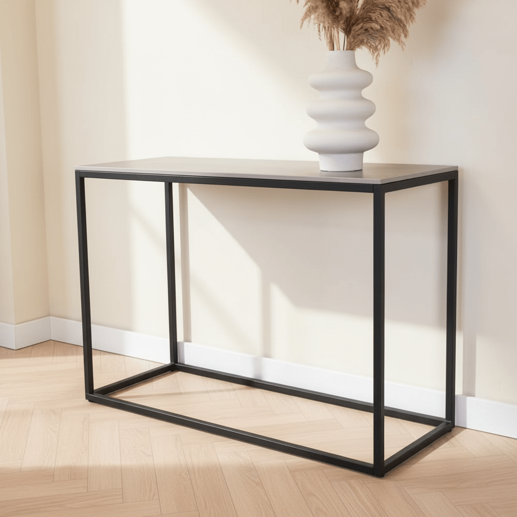 Kaptafel Fien Grijs Marmerlook 100x40 cm