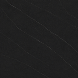 Kleine eettafel Walnoot met zwart Melamine - 110 cm - met opbergruimte - Kara