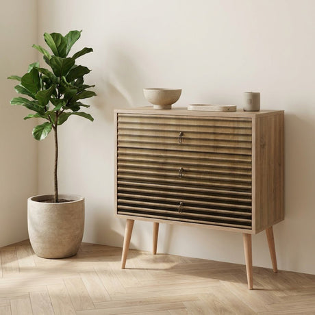 TRIO DE COMENTO DE CARGA SONOMA OAK MELAMINE 80X90X40 CM