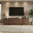 Mueble TV - TV - Mueble Japandi melamina nogal Lowen 180 cm - Dimehouse