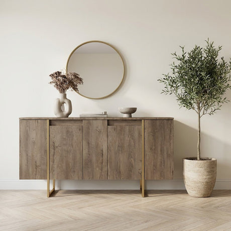 Cómoda-moderna-de-nogal-de-lujo-160-x-80-x-35-cm-marco-dorado