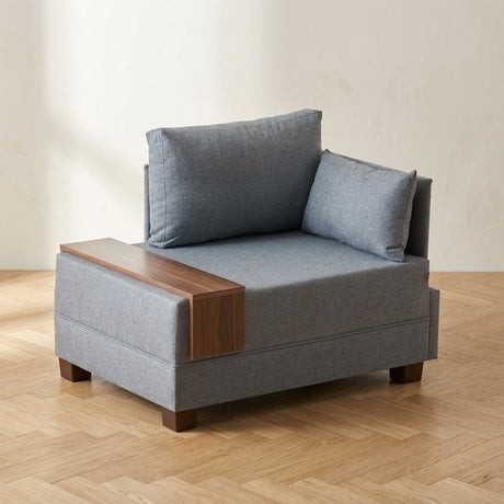 Sillón Right Fly Blue foto atmosférica en un interior moderno