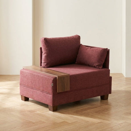 Sillón Right Fly Claret Red foto atmosférica en un interior moderno