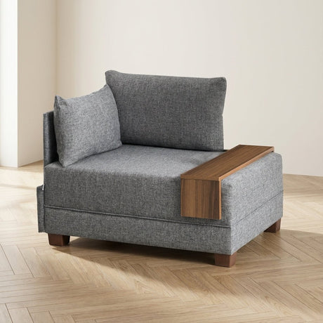 Sillón Left Fly Grey foto atmosférica en un interior moderno