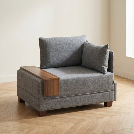 Sillón Right Fly Grey foto atmosférica en un interior moderno