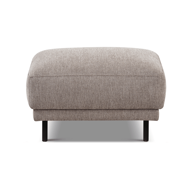 Banken - Hocker taupe stof - 73 × 57 × 47 cm - Aniko - Dimehouse