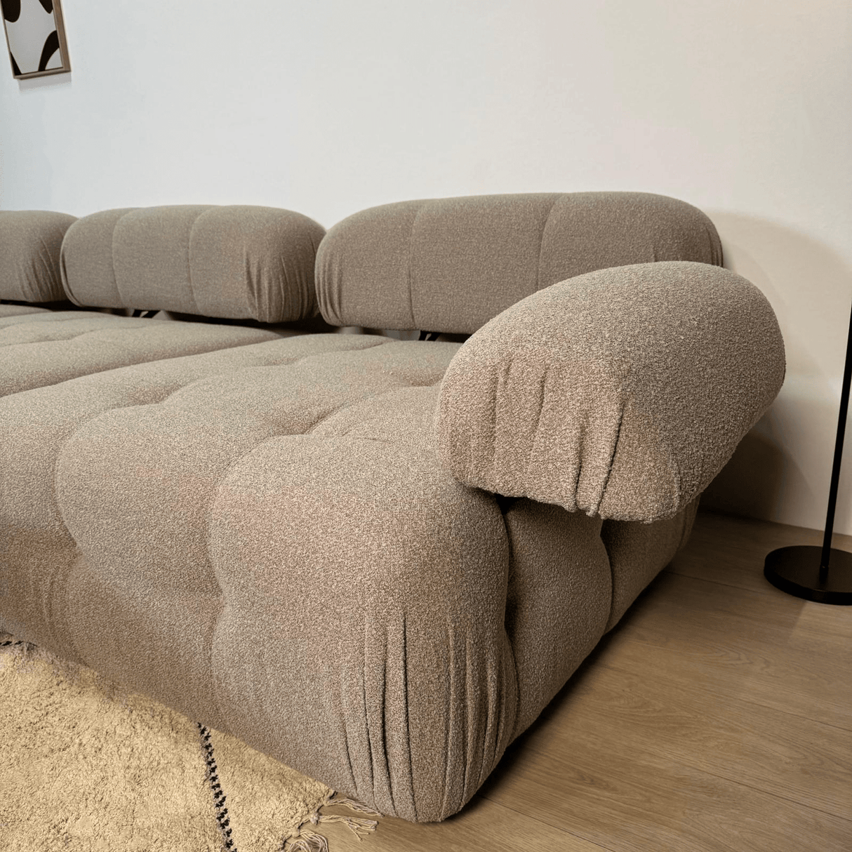 Banken - Modulaire bank 3 - zits met hocker Doblo beige - Dimehouse