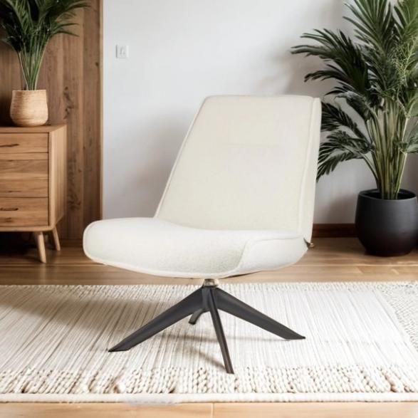 Fauteuils - Draaibare fauteuil Marijn teddy naturel - Dimehouse