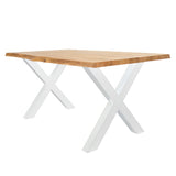 Mesa de comedor revi Oak X-Leg White